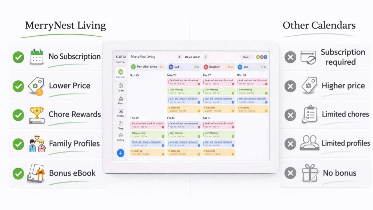 MerryNest Living Family Calendar